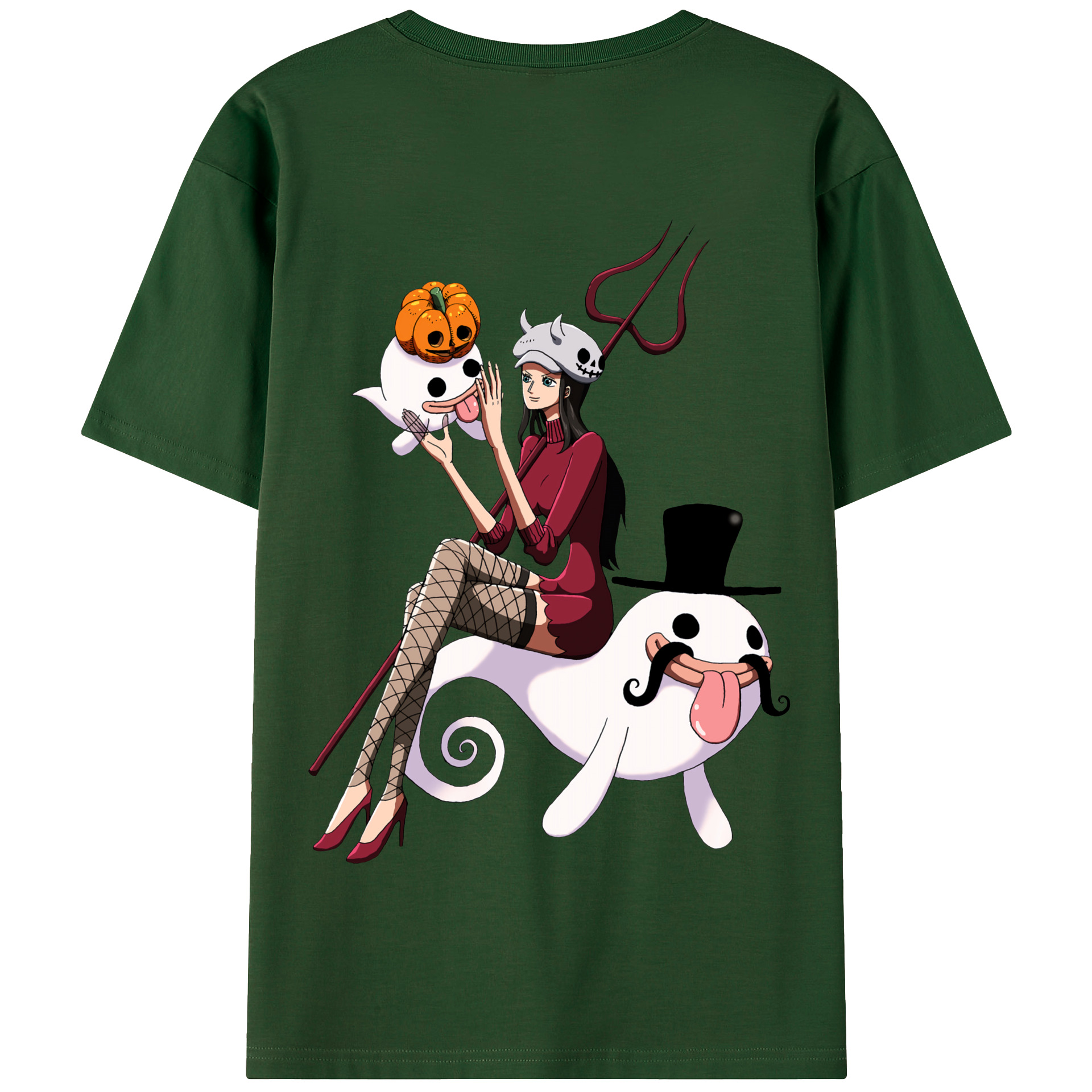 ワンピース ニコ・ロビン ONE PIECE Nico Robin 綿100％半袖Tシャツ（背面プリント）